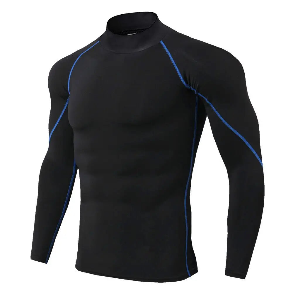 Men's Long Sleeve Compression Shirt – Quick-Dry Gym Top