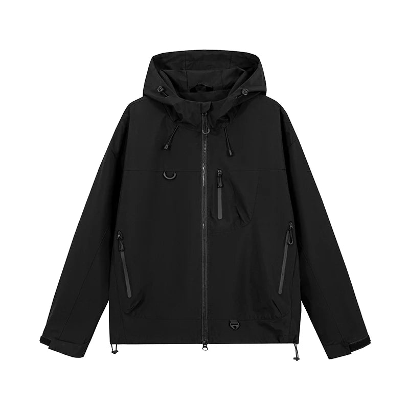 Waterproof Hiking Jacket Unisex – Hooded Windbreaker for Outdoor