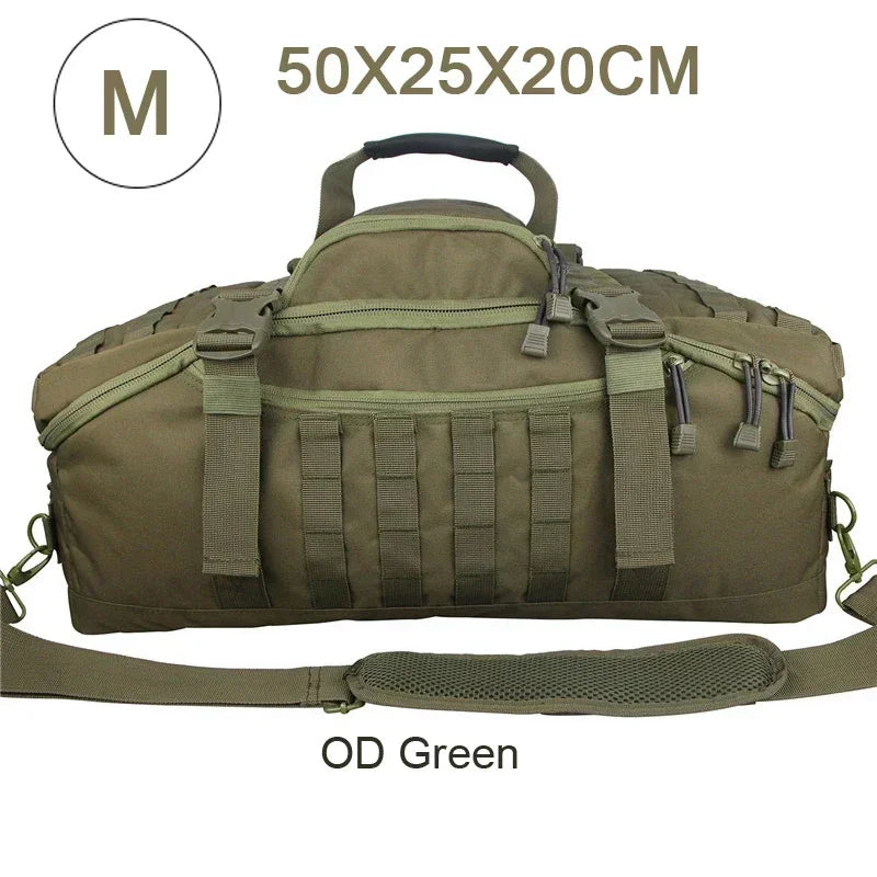 Tactical Duffle Backpack – MOLLE Military Bag 25L / 45L / 80L