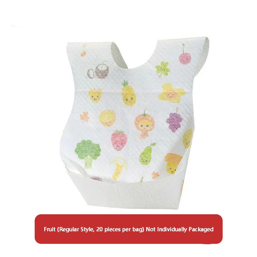 Disposable Baby Bibs – Waterproof No-Wash Mealtime Bibs