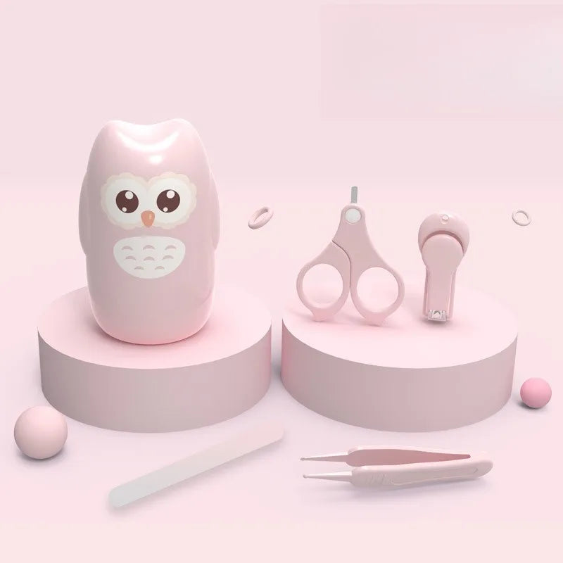 Baby Nail Care Kit Safe Scissors Clipper Trimmer File & Tweezer Set