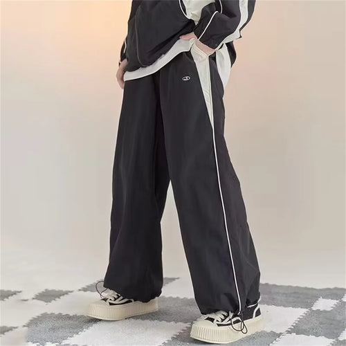 Women's Baggy Cargo Parachute Pants – Wide Leg Streetwear