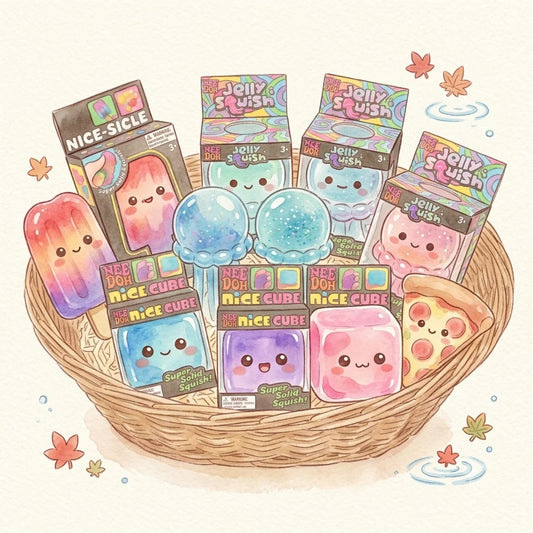 Needoh Nice Cube Squishy Fidget Toy – Stress Relief Squeeze