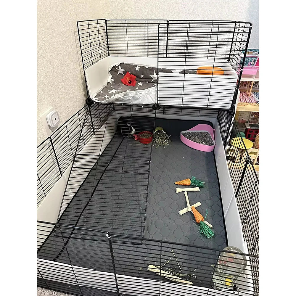 Washable Pet Cage Liner – Reusable Non-Slip Absorbent Mat for Guinea Pigs, Cats & Dogs