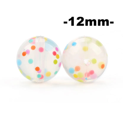 Silicone Beads 12mm Round BPA-Free – 100pcs for Teething Necklace & Pacifier Clips