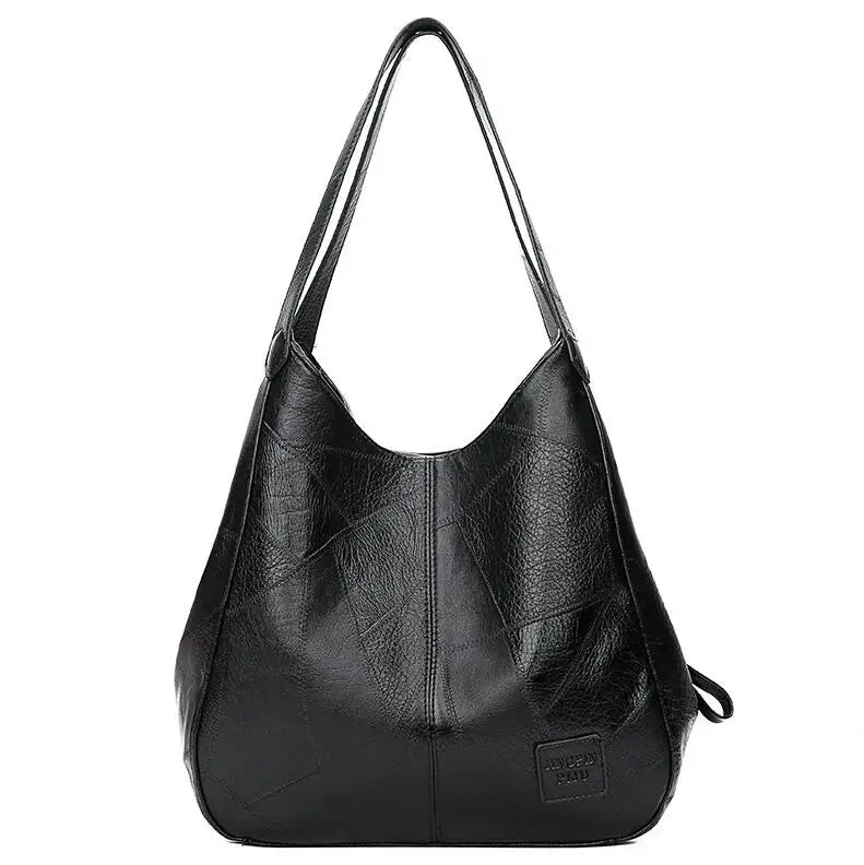 Vintage Leather Tote Bag – Women's Luxury Shoulder Handbag