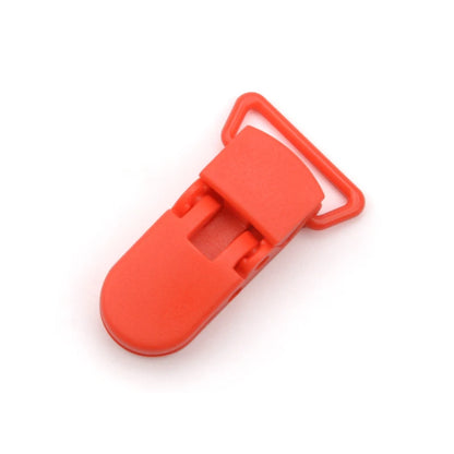 Pacifier Clip Plastic Clasps with Silicone Beads – 10 Pcs, 20mm