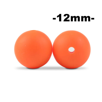 Silicone Beads 12mm Round BPA-Free – 100pcs for Teething Necklace & Pacifier Clips