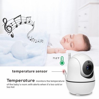 5-Inch Video Baby Monitor with 2 Cameras & Night Vision