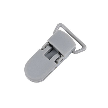 Pacifier Clip Plastic Clasps with Silicone Beads – 10 Pcs, 20mm