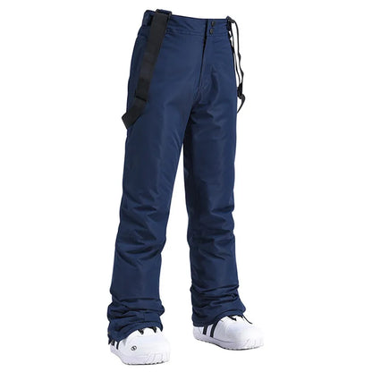 Waterproof Ski Pants with Suspenders – Windproof Snow Trousers