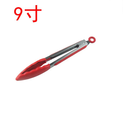 Silicone Kitchen Tongs – Stainless Steel Locking BBQ Tongs