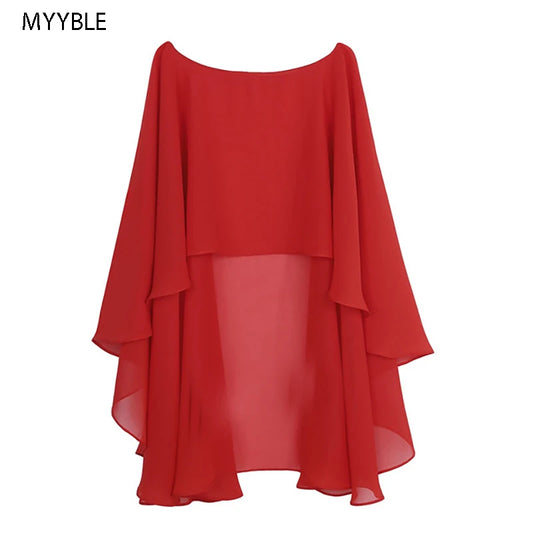 Chiffon Bridal Bolero Shrug – Women's Wedding Cape & Evening Wrap