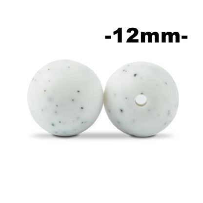 Silicone Beads 12mm Round BPA-Free – 100pcs for Teething Necklace & Pacifier Clips