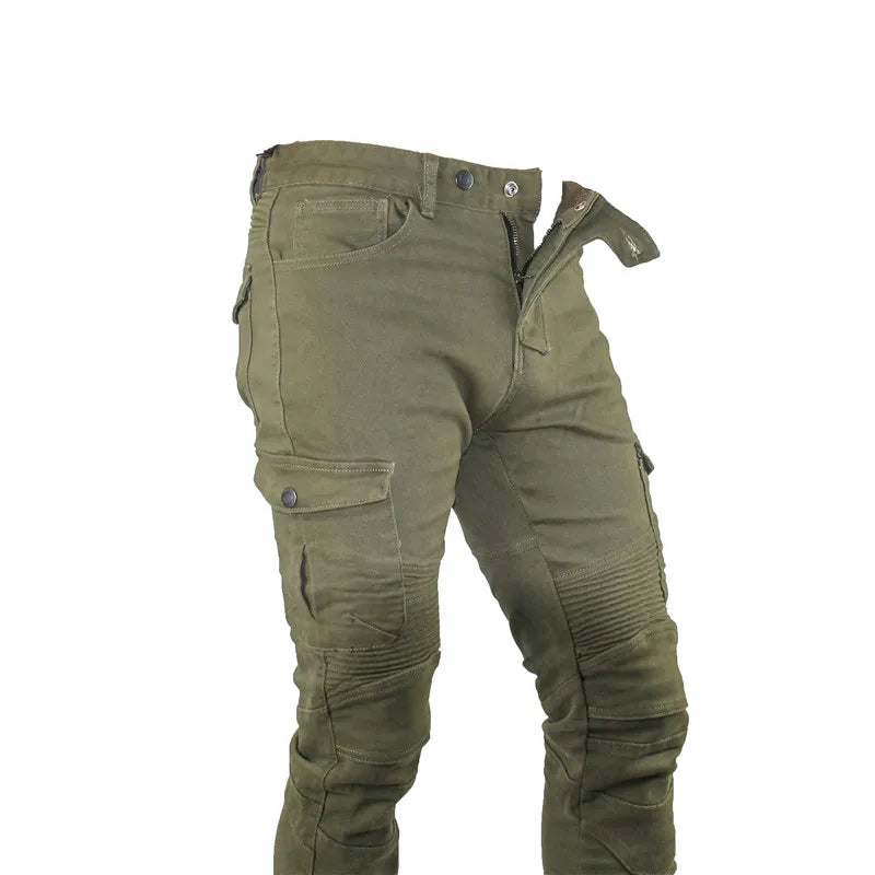 Men's Motorcycle Cargo Riding Jeans with Knee & Hip Protectors