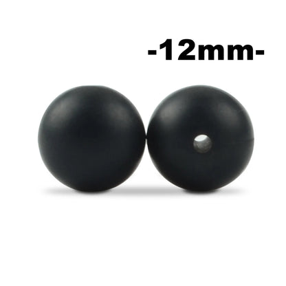Silicone Beads 12mm Round BPA-Free – 100pcs for Teething Necklace & Pacifier Clips