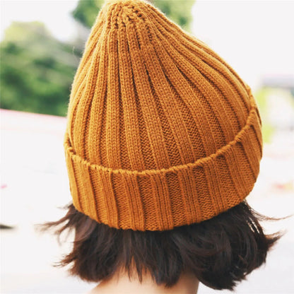 Chunky Knit Beanie Hat for Women – Soft Warm Winter Cap