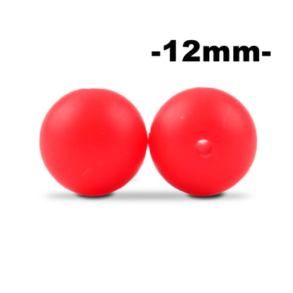 Silicone Beads 12mm Round BPA-Free – 100pcs for Teething Necklace & Pacifier Clips