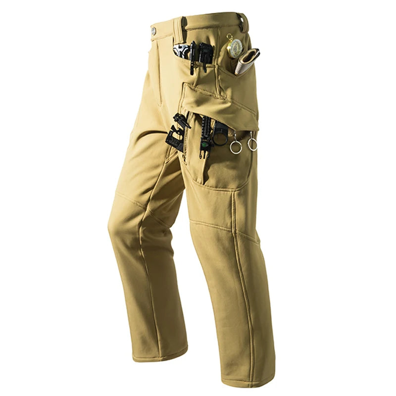 Men's Tactical Cargo Softshell Hiking Pants