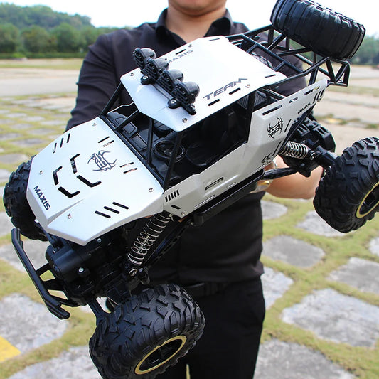 RC Off-Road Rock Crawler Truck 4WD with LED Lights – 2.4GHz Remote Control Car