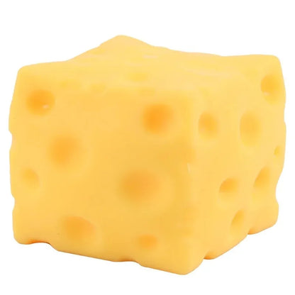 Squishy Cheese Block Stress Relief Fidget Toy – Slow Rising Squeeze