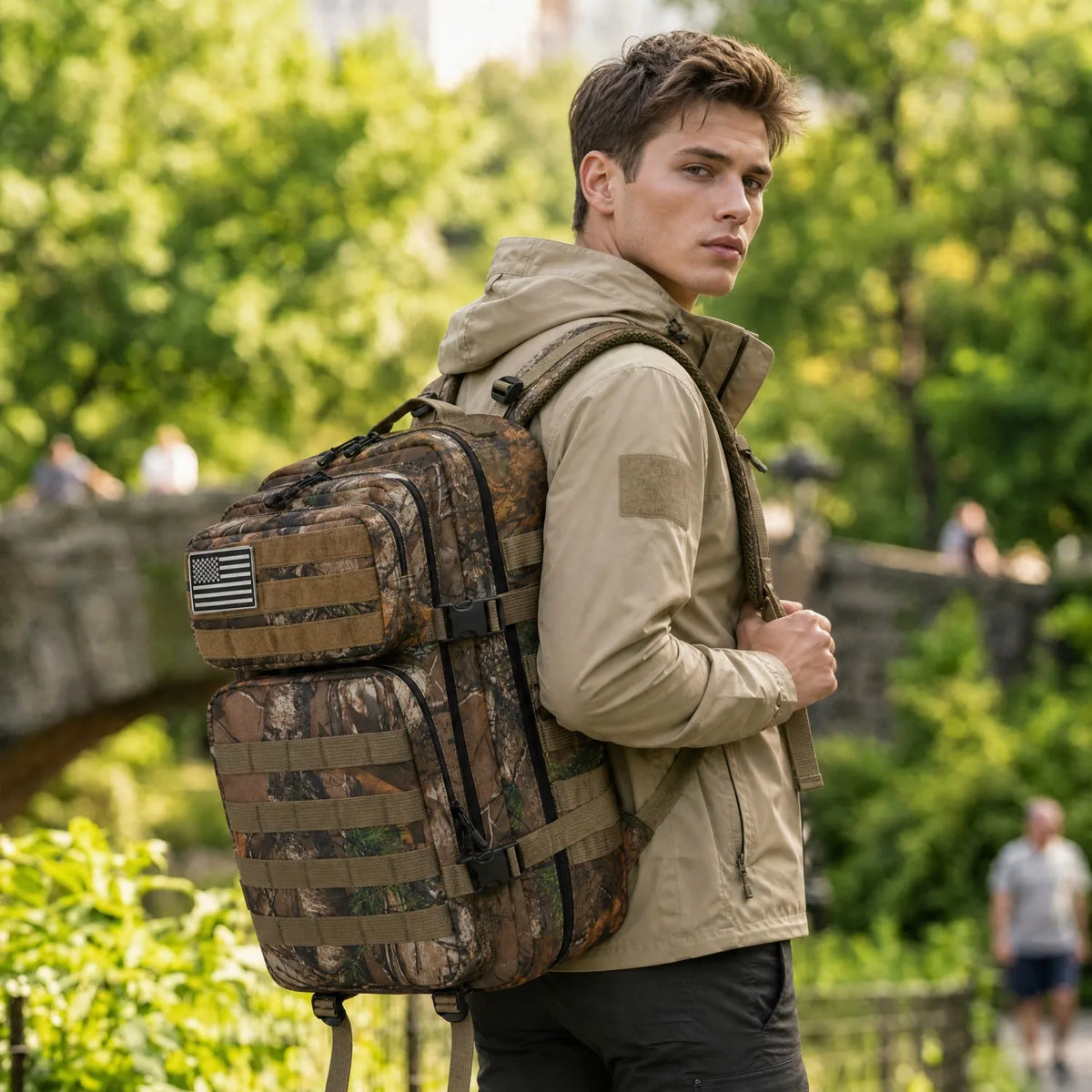 45L Tactical Backpack – MOLLE Large Capacity Travel Bag