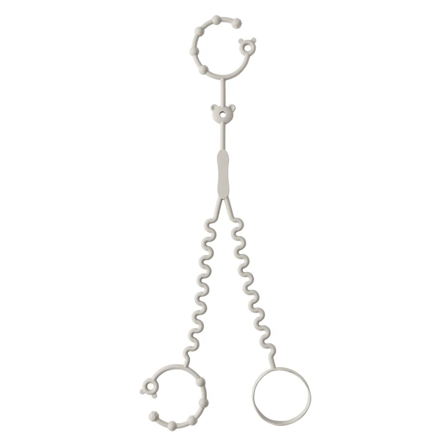 Baby Pacifier Clip Chain Silicone Teether with 2 Adjustable Clips
