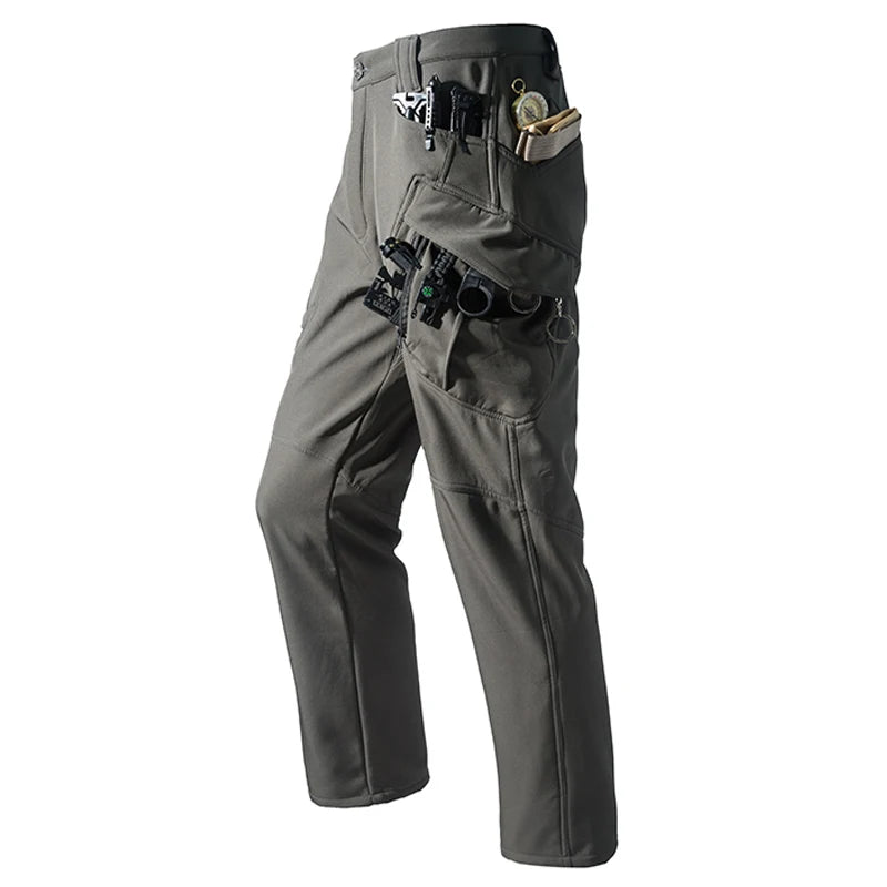 Men's Tactical Cargo Softshell Hiking Pants