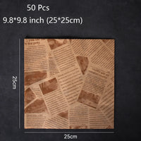 50pcs Brown 9.8in