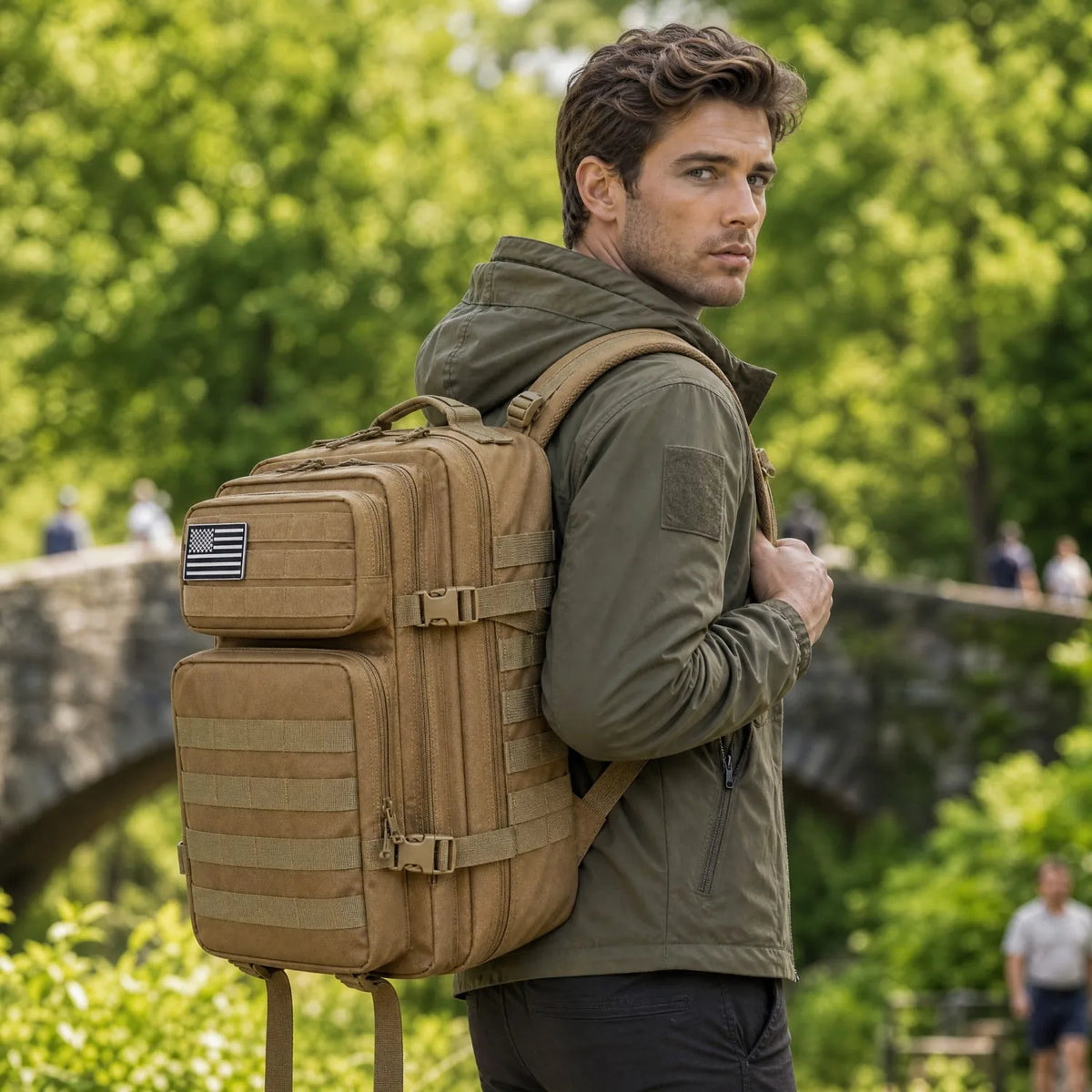 45L Tactical Backpack – MOLLE Large Capacity Travel Bag