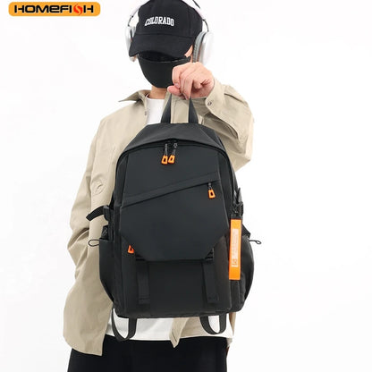 Waterproof Men's Backpack – Large Capacity Streetwear Rucksack