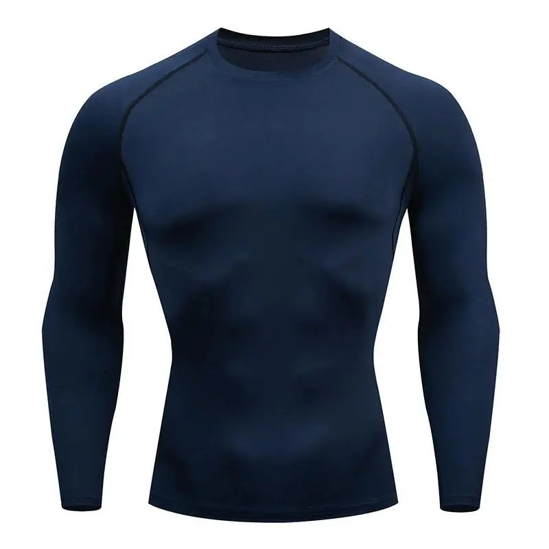 Men's Compression Long Sleeve Shirt – Quick-Dry Gym Top