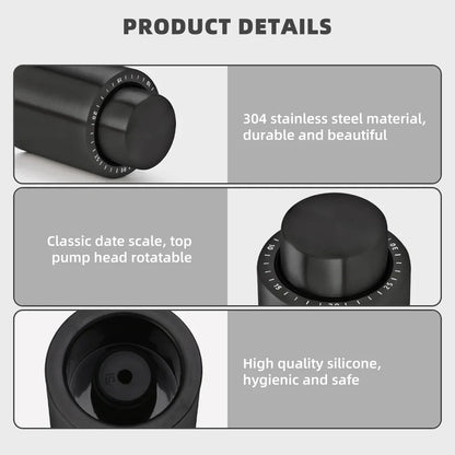 2-Piece Vacuum Wine Bottle Stopper Set