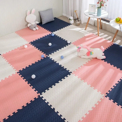 16-Piece Foam Baby Play Mat Interlocking Puzzle Tiles