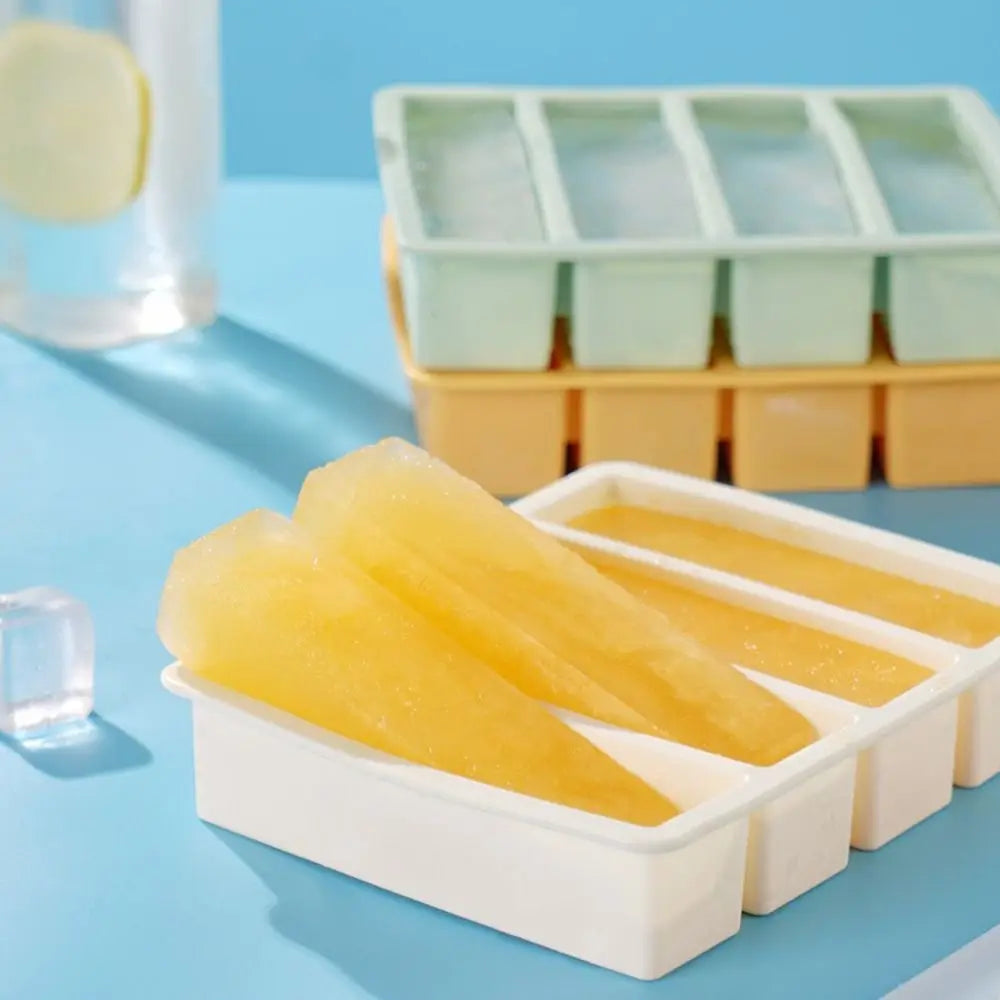 Silicone Freezer Tray 4-Grid Extra Large Sauce & Food Storage Mold