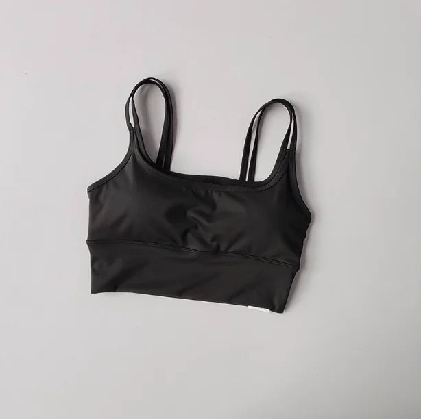Women's Padded Sports Bra with Double Straps for Yoga & Gym