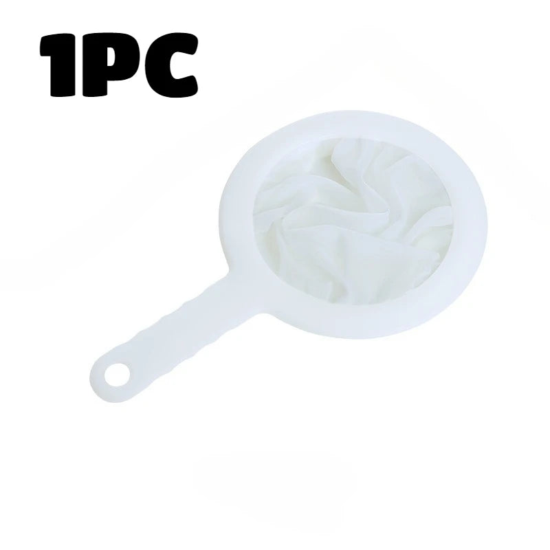 Ultra-Fine Mesh Strainer Spoon – Nylon Sieve for Soy Milk, Juice & Coffee