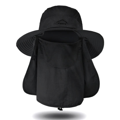 Outdoor Sun Hat with Neck Flap – Wide Brim Fishing Hat