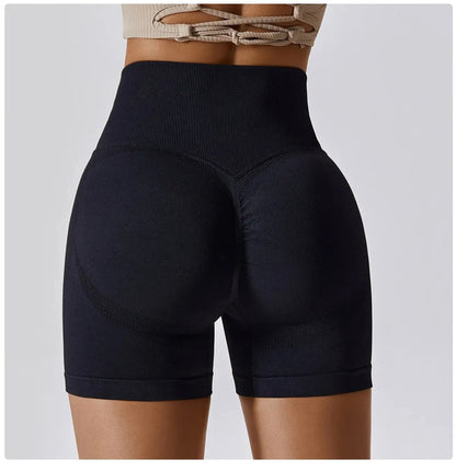Seamless High-Waist Scrunch Butt Shorts for Women