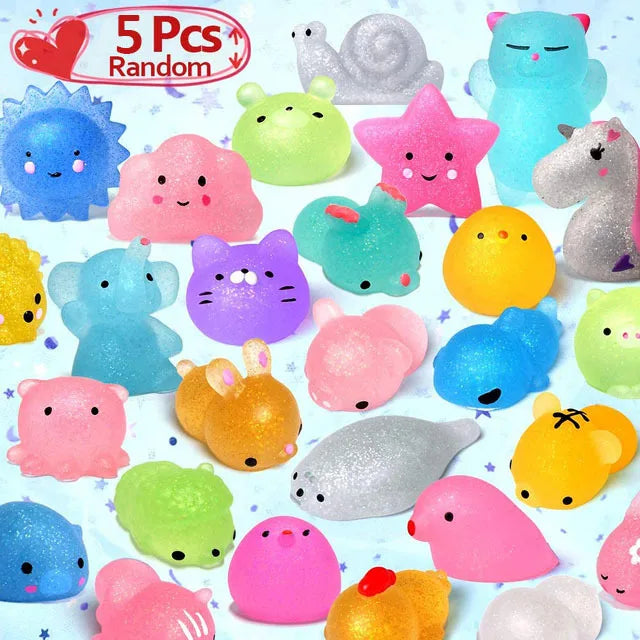 Kawaii Mochi Squishy Animal Toys – Stress Relief Party Favors