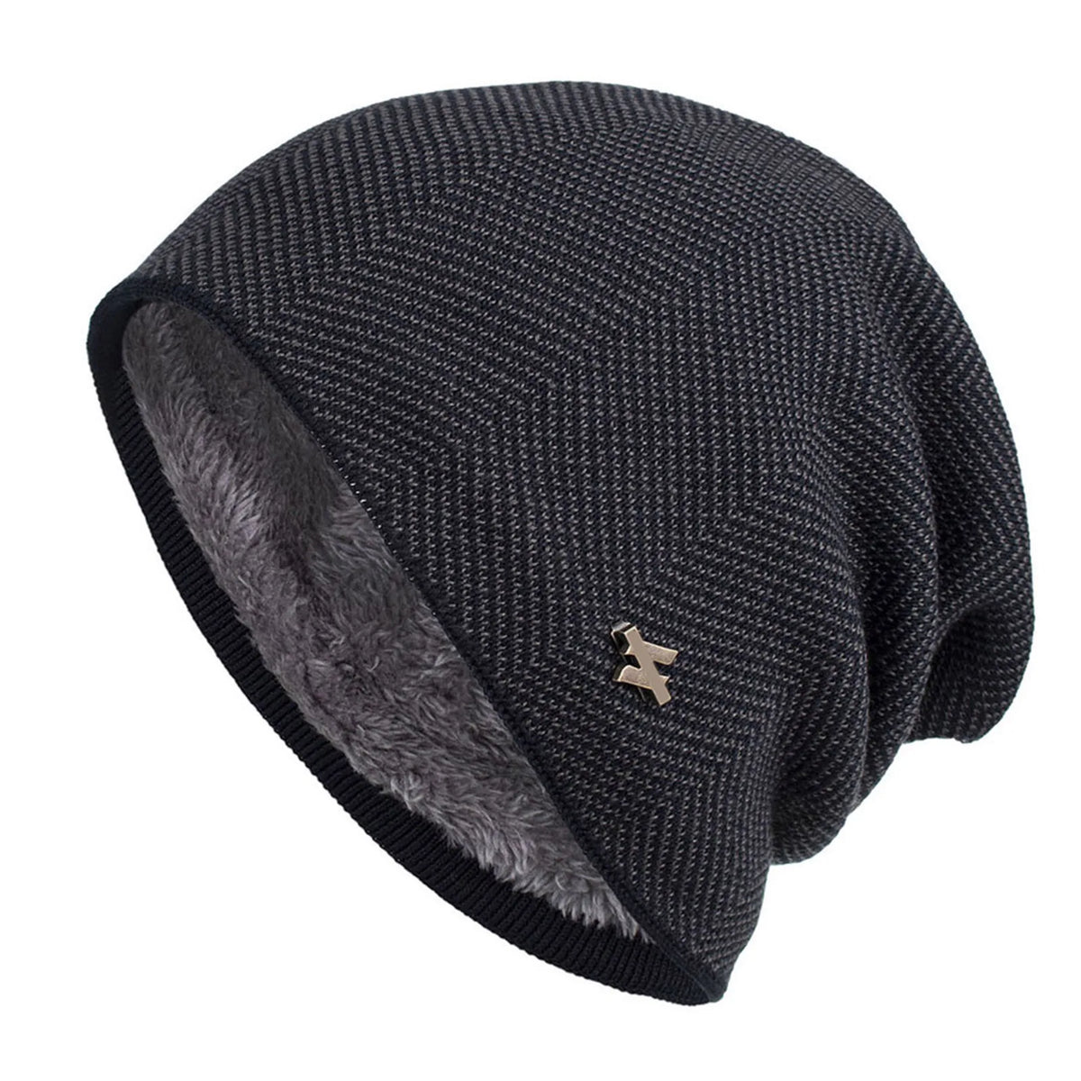 Fleece-Lined Winter Knit Beanie – Unisex Thermal Snow Cap