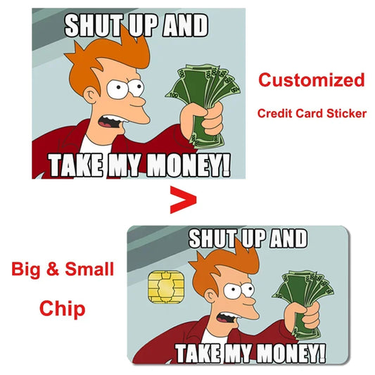 Custom Credit Card Skin Sticker – 2.5D DIY Design Cover