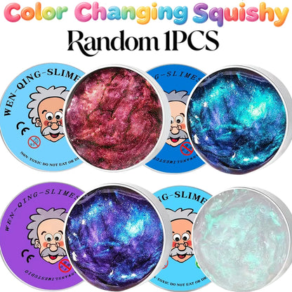 Crystal Slime Stress Relief Fidget Toy – Fluffy Putty for Kids