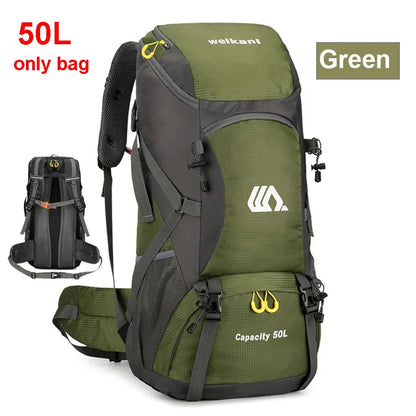 50L Hiking Backpack with Rain Cover – Waterproof Outdoor Travel Bag