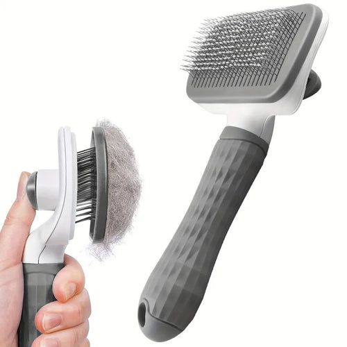 Universal Pet Detangling Brush Massages Out Knots Mats 19cm