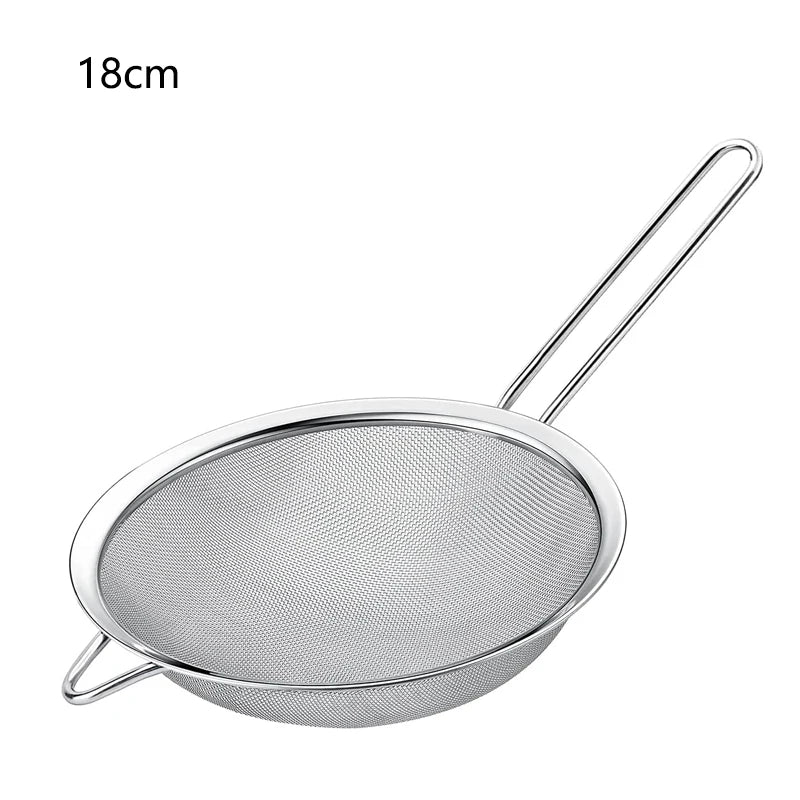 Stainless Steel Fine Mesh Strainer – Sieve & Sifter for Kitchen