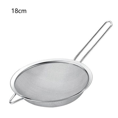 Stainless Steel Fine Mesh Strainer – Sieve & Sifter for Kitchen