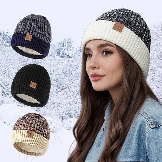 Fleece-Lined Knit Beanie – Warm Winter Hat for Men & Women