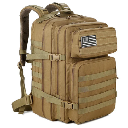 45L Tactical Backpack MOLLE Military Assault Pack for Hiking & Camping