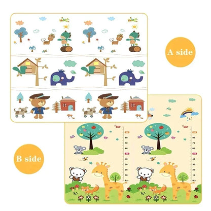 Baby Play Mat Double Sided – Non-Toxic EPE Foam Crawling Mat for Infants & Toddlers